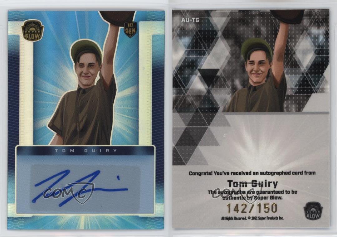 2021 Super Glow Sports Inaugural Edition Auto Blue /150 Tom Guiry #AU-TG Auto