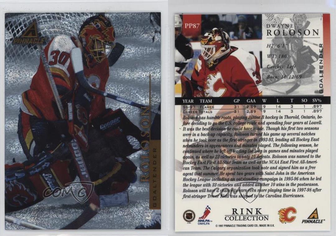 1997-98 Pinnacle Rink Collection Dwayne Roloson #PP87