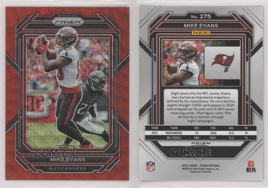 2022 Panini Prizm Football Base Card Mike Evans #275