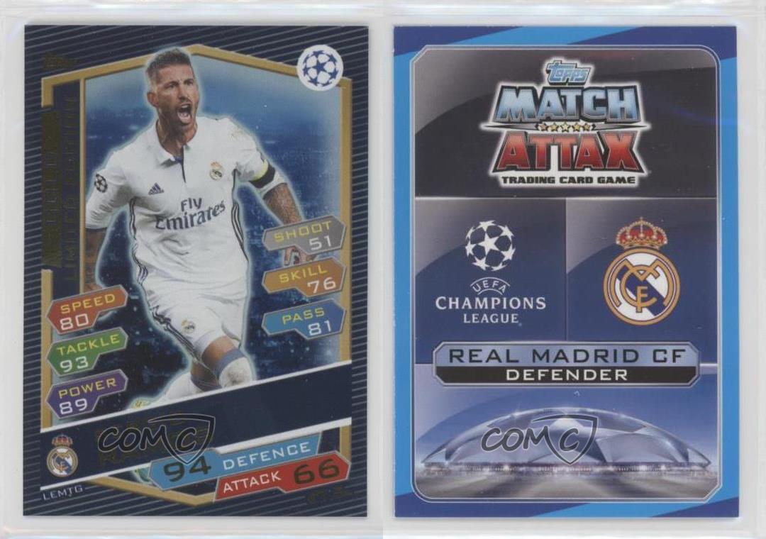 Gehry Hero Trophy UCL Trio match Attax UEFA Ligue des Champions 2016 2017 TOPPS