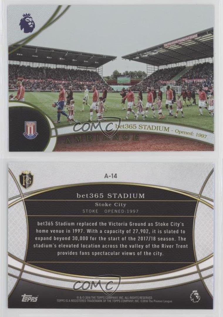 2016 Topps Premier Gold Ambiance bet365 STADIUM #A-14 - Picture 3 of 3