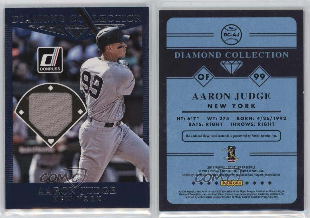 2017 Panini Donruss Diamond Collection Aaron Judge #DC-AJ Rookie RC - Bild 3 von 4