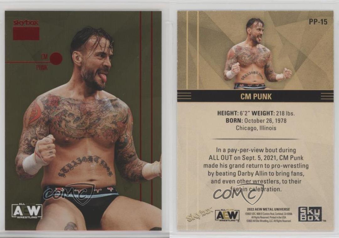 2022 Skybox Metal Universe AEW All Elite Wrestling Premium CM Punk #PP-15