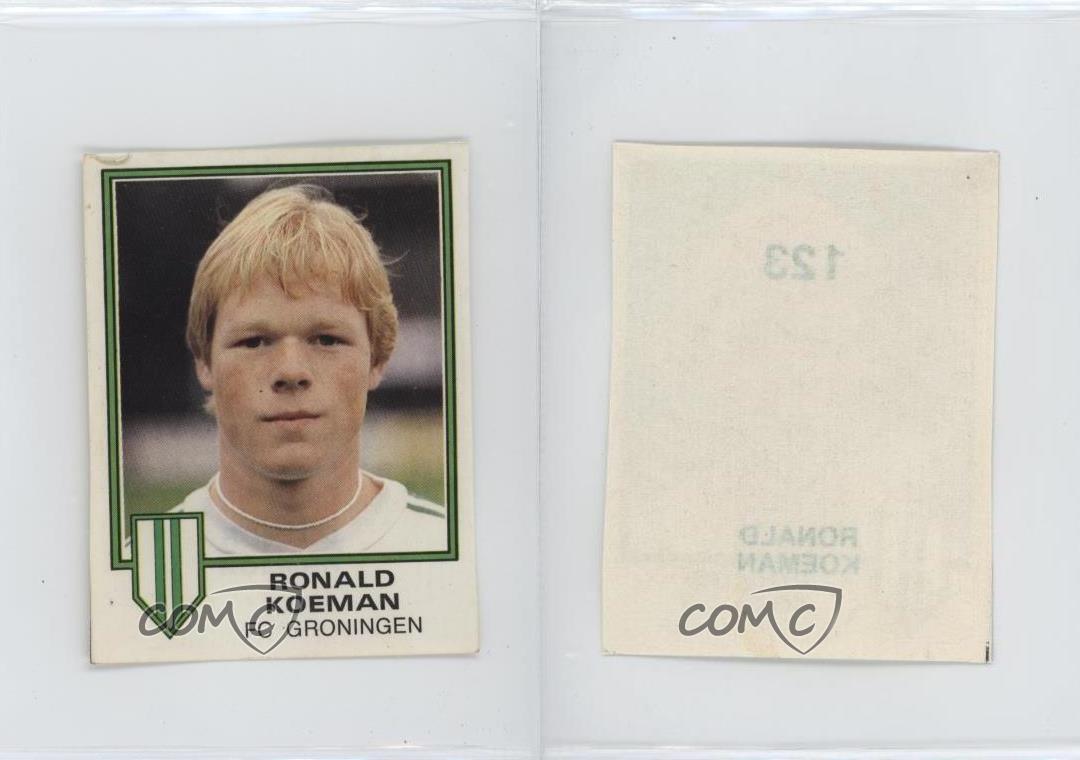 1980-81 Panini Voetbal 81 Album Stickers Ronald Koeman #123 Rookie RC