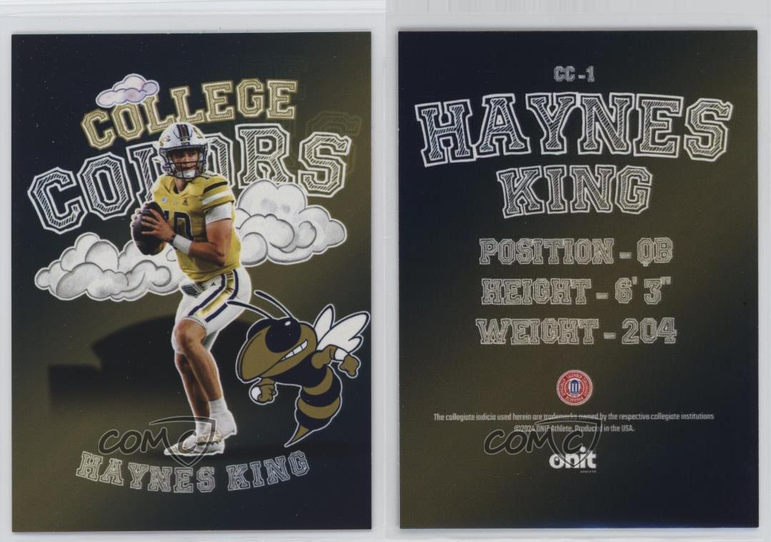2024 Onit Athlete Georgia Tech Yellow Jackets College Colors Haynes King #CC-1
