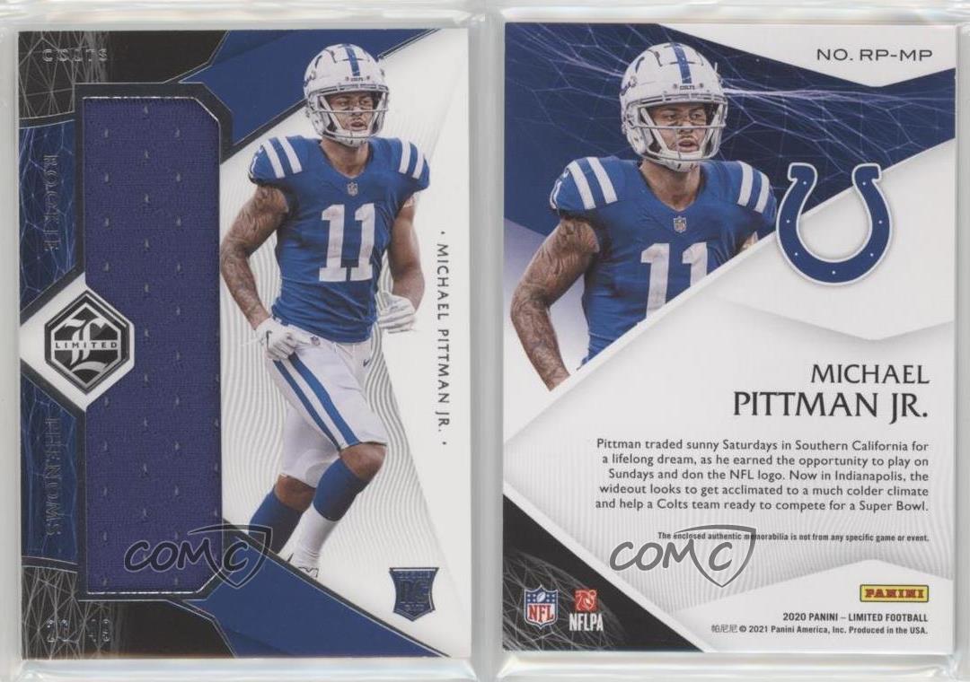 2020 Limited Michael Pittman Jr. Rookie Phenoms Jersey RC #92/99 Colts -  Unilog, Global Supply Chain Management