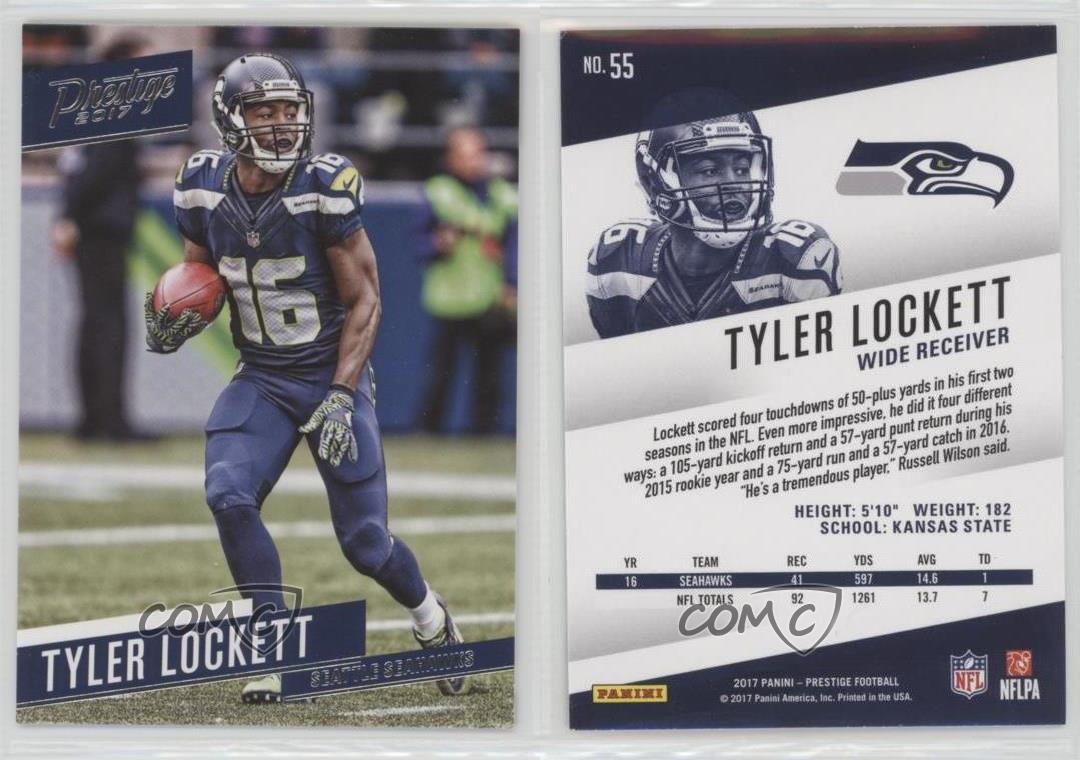 Seahawks #55 Prestige Football 2017 Panini Trading Card Tyler Lockett 