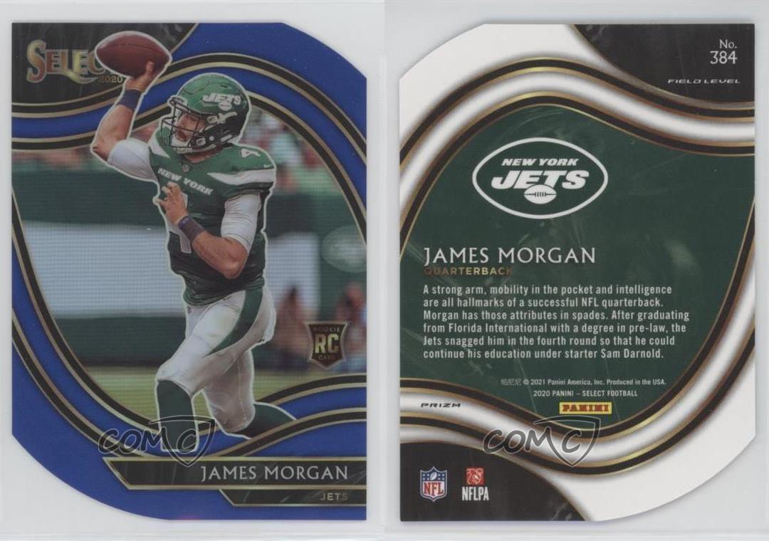 2020 Panini Select Field Level Blue Prizm Die-Cut James Morgan