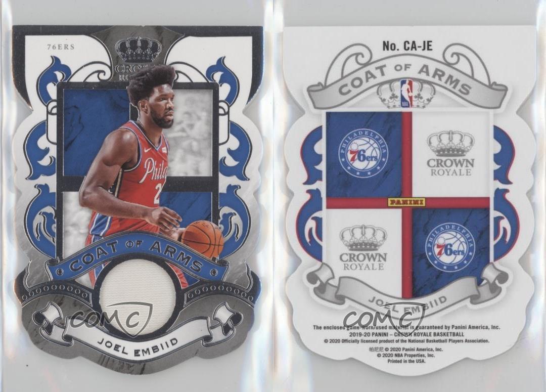 2019-20 Panini Crown Royale Stemma Joel Embiid #CA-JE - Foto 3 di 4