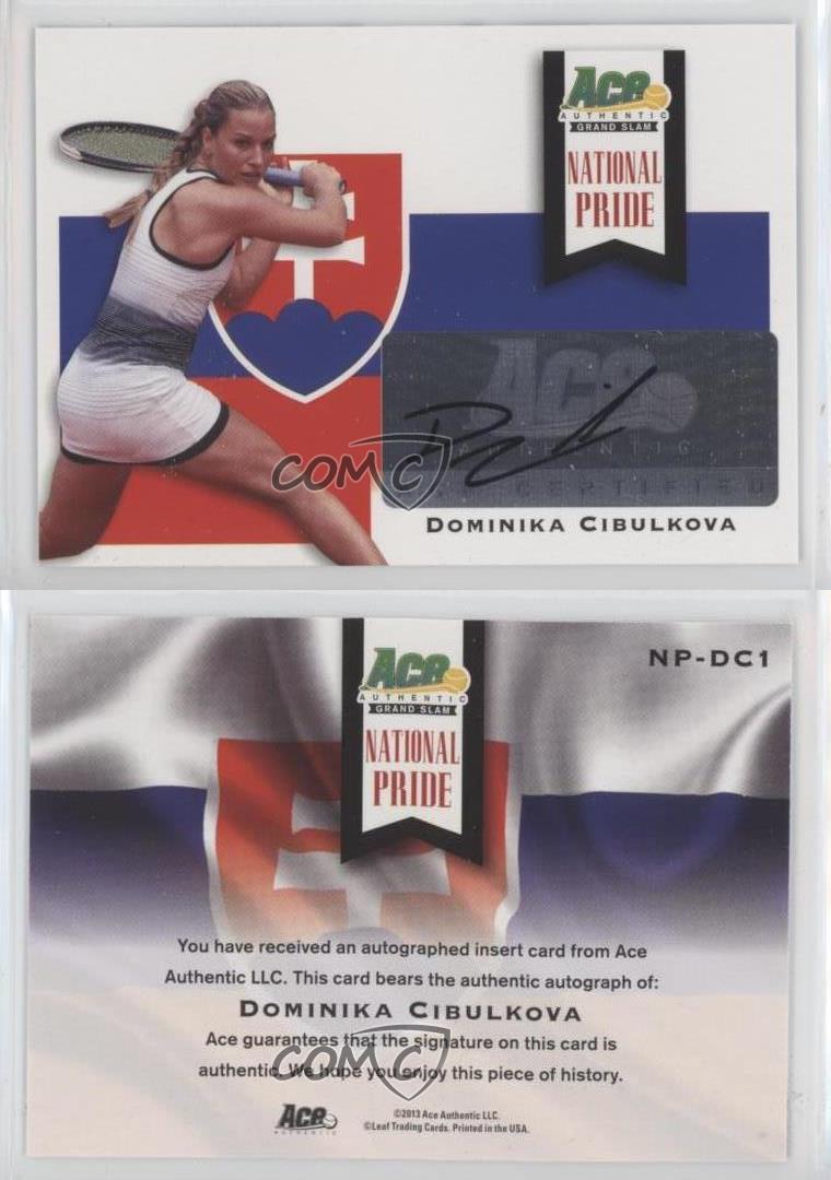 2013 Ace Authentic Grand Slam National Pride Dominika Cibulkova #NP-DC1 Auto - Picture 3 of 4
