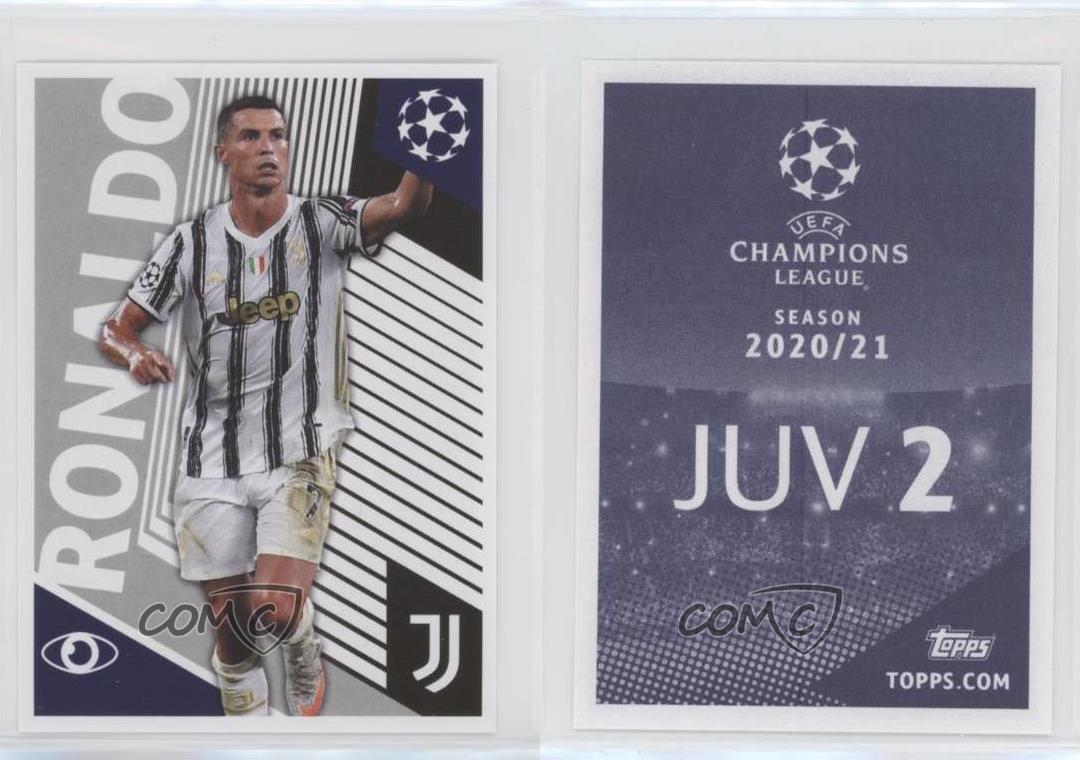 2020-21 Topps UCL Album Stickers One to Watch Cristiano Ronaldo #JUV2 - Picture 3 of 4