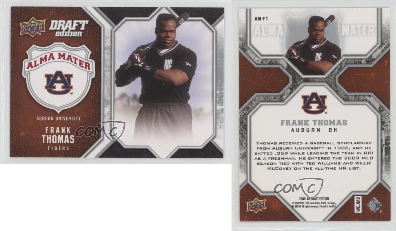 2009-10 Upper Deck Draft Edition Alma Mater Frank Thomas #AM-FT HOF - Picture 4 of 4