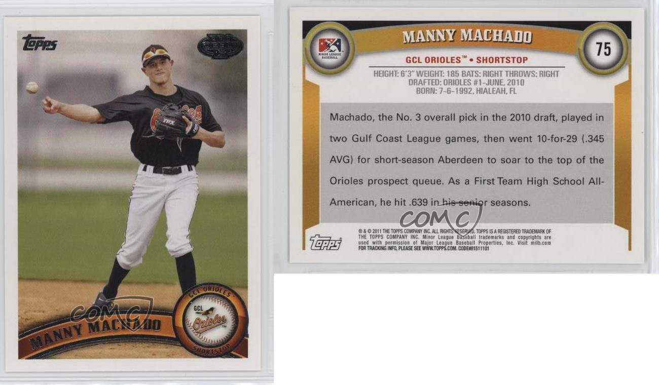 2011 Topps Pro Debut Manny Machado #75 - Bild 6 von 7