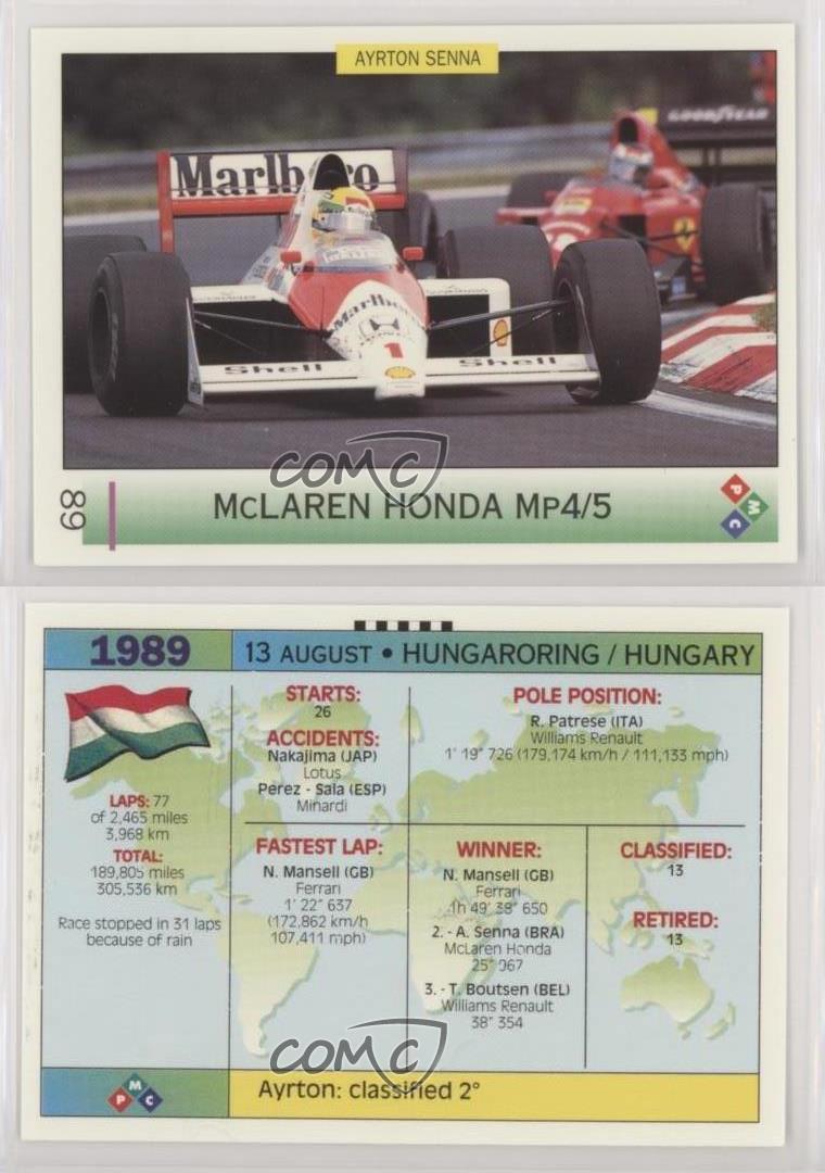 1994 PMC Ayrton Senna McLaren Honda MP4/5 Ayrton Senna #89 | eBay