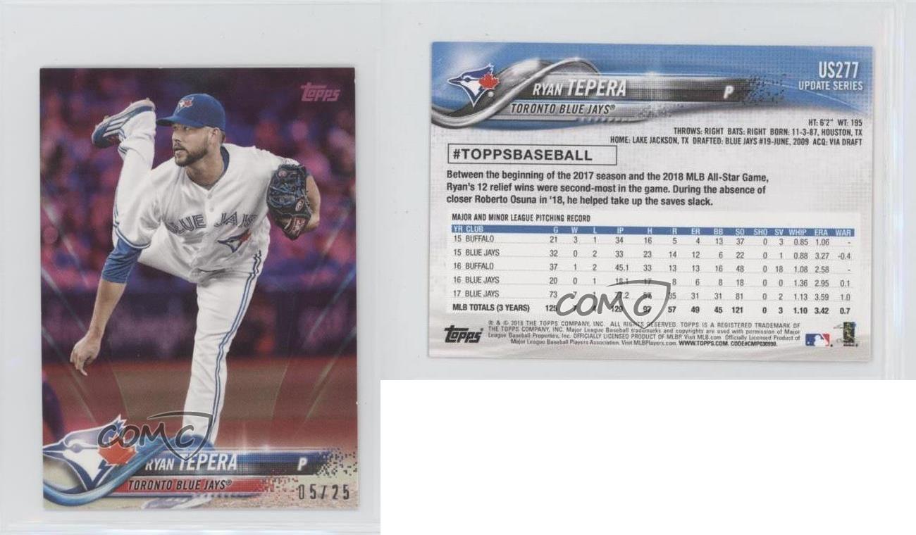 2018 Topps Mini Pink /25 Ryan Tepera #US277