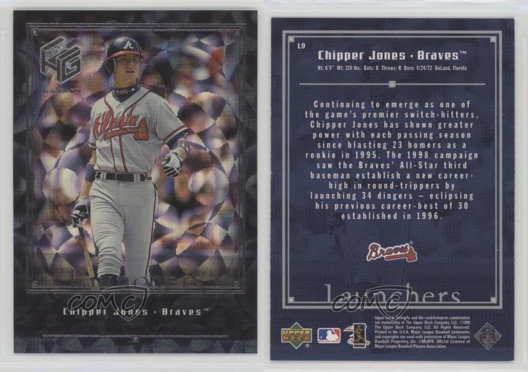 Chipper Jones Autographed 1999 Upper Deck HoloGRFX Card #L9