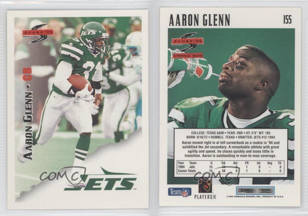 1995 Score #155 Aaron Glenn New York Jets