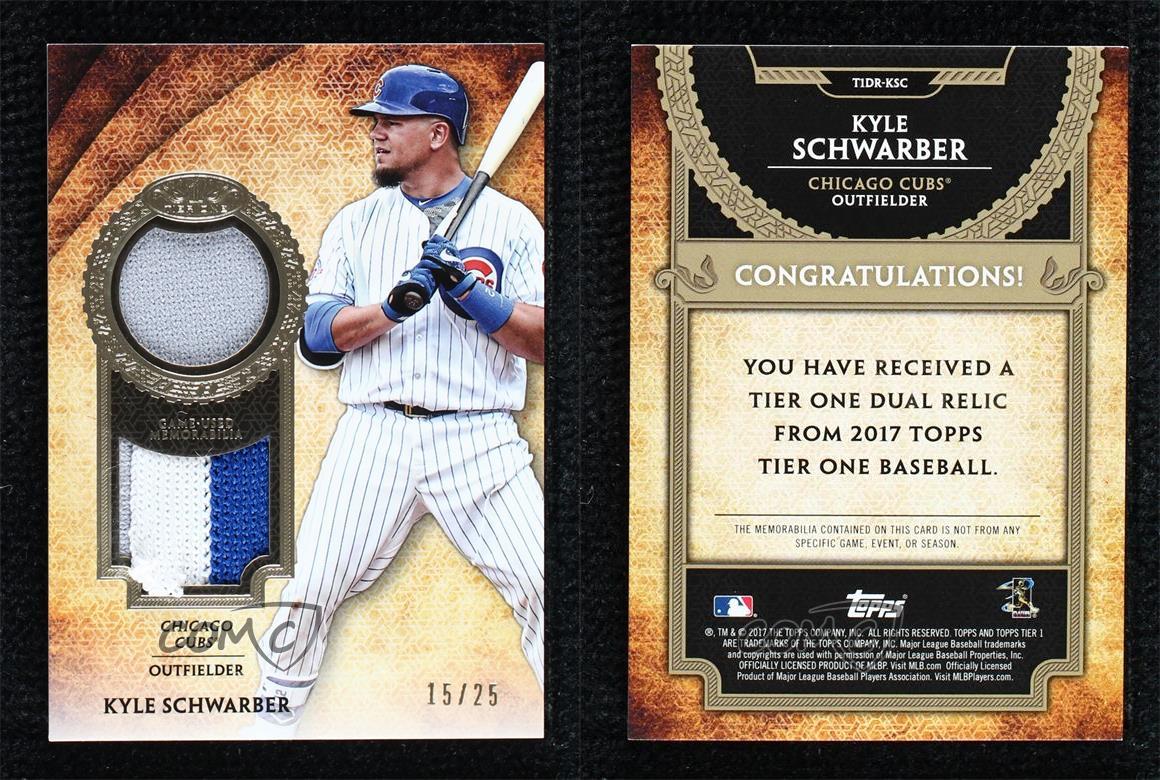  2017 Topps Tier One Relics #T1R-KSC Kyle Schwarber