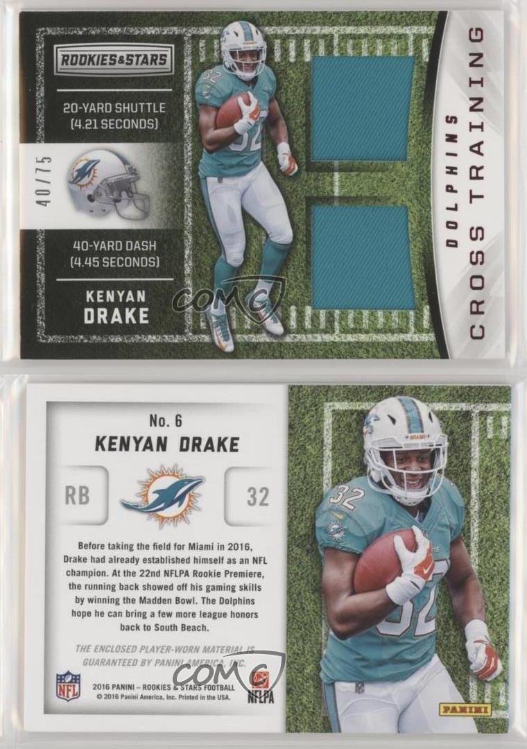 2016 Panini Rookies & Stars Cross Training Kenyan Drake #6 RC 75/75
