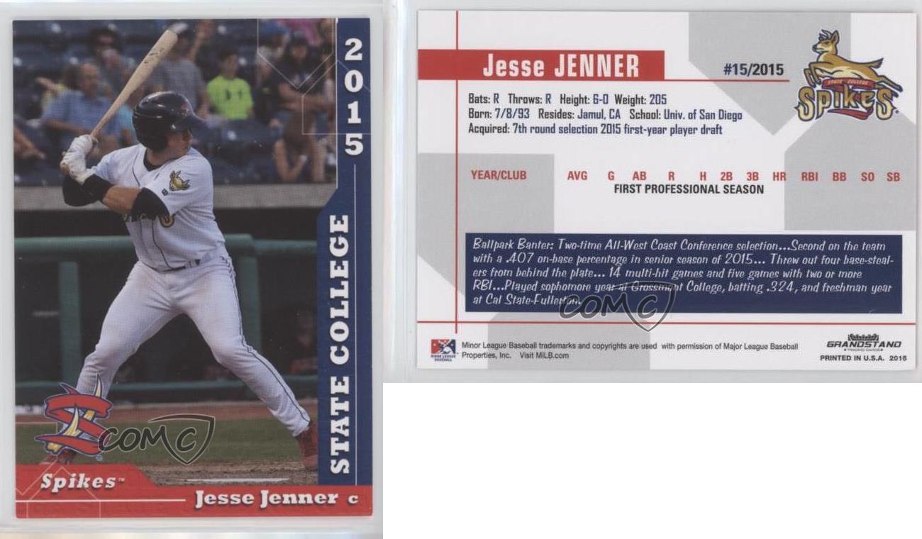 2015 Grandstand State College Spikes Jesse Jenner