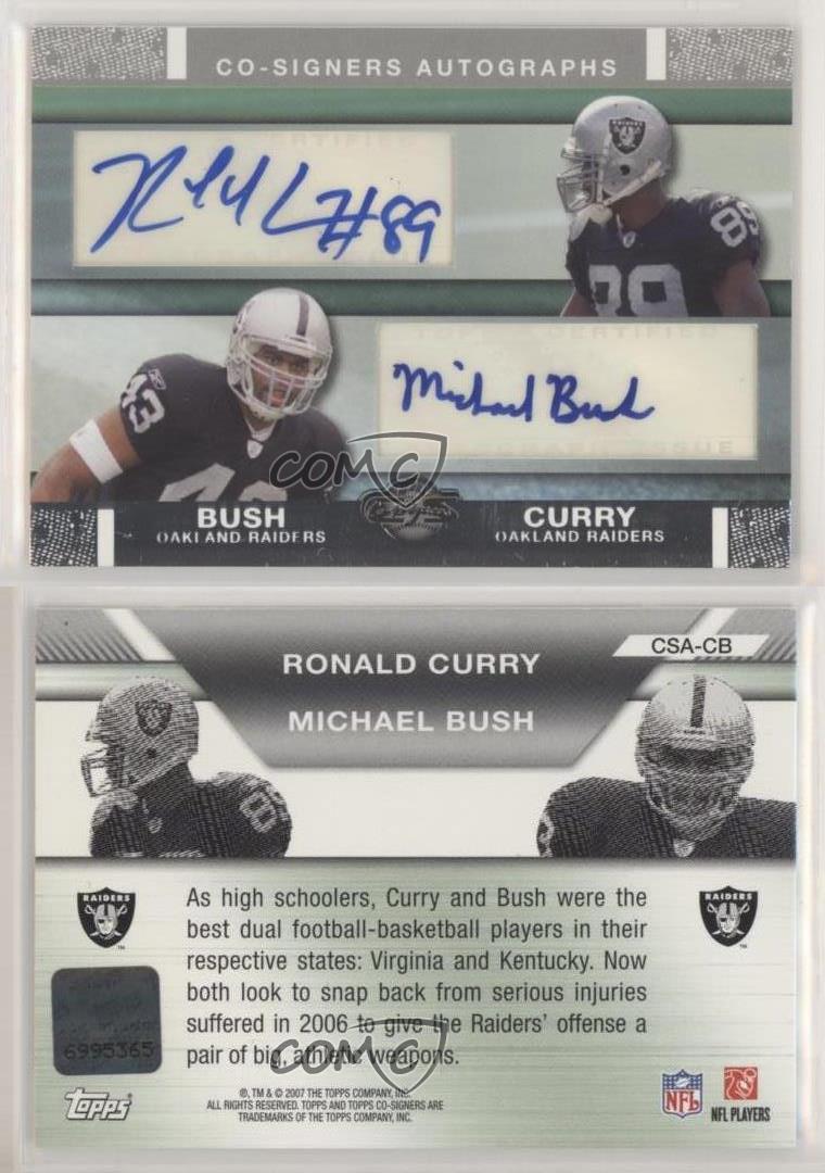 2007 Topps Co-Signers - Co-Signers Autographs #CSA-CB - Ronald Curry,  Michael Bush