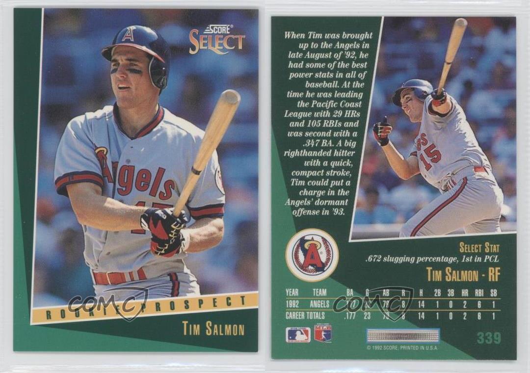 1993 Score Select 339 Tim Salmon Los Angeles Angels Baseball Card eBay
