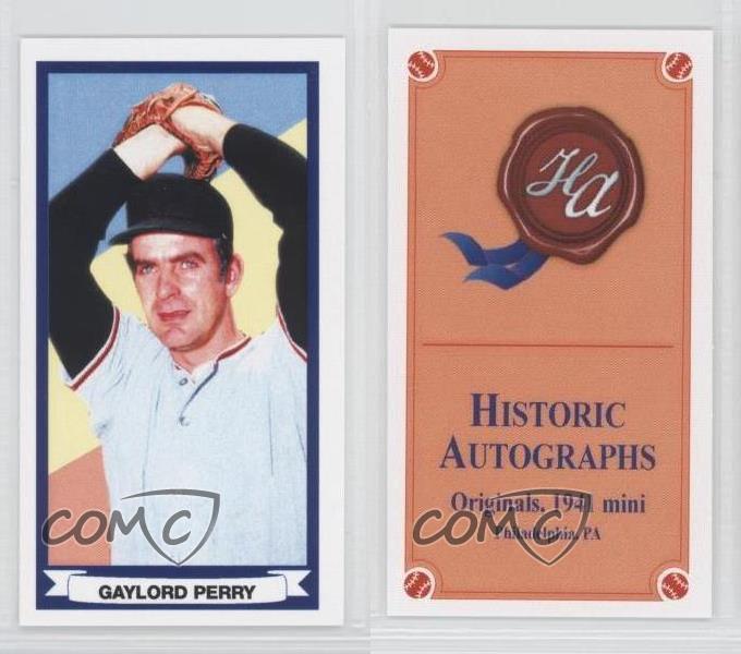 2014 Historic Auto 1941 Originals Mini /100 Gaylord Perry HOF