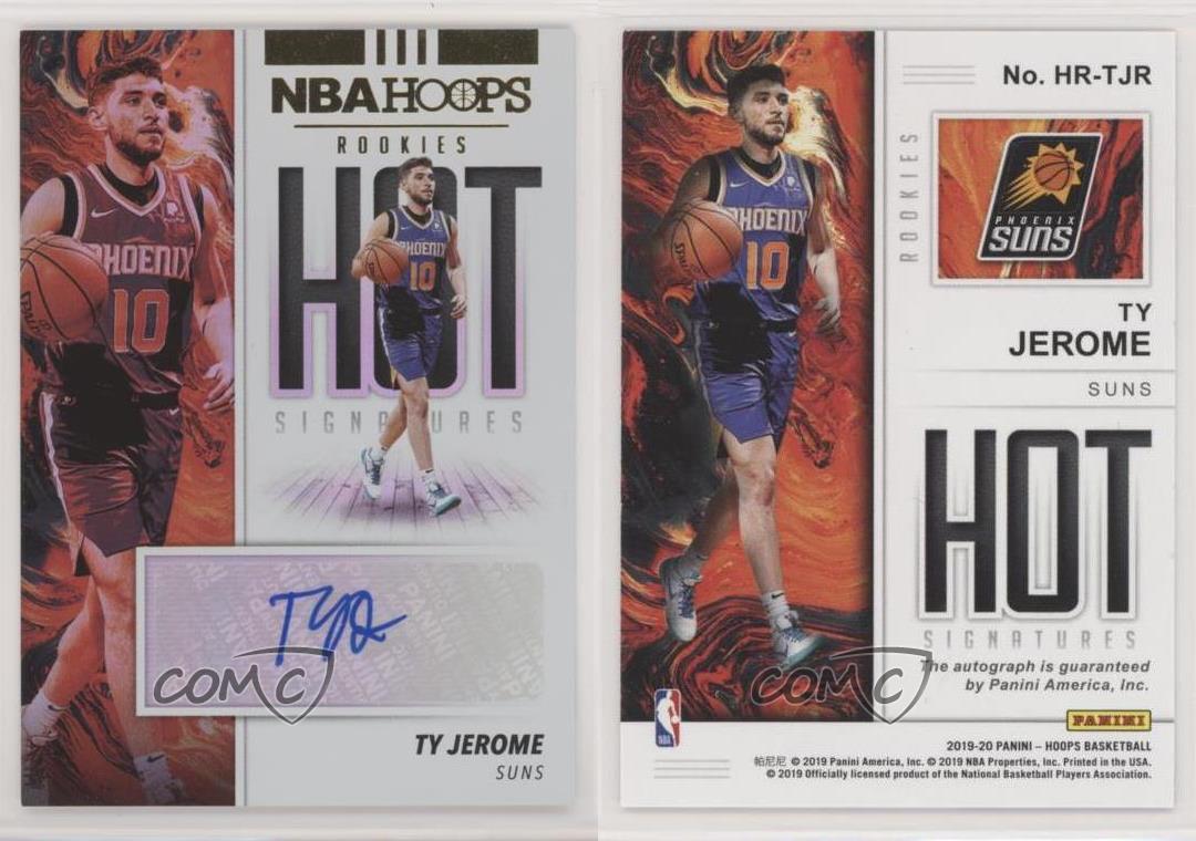 2019-20 Panini NBA Hoops Hot Signatures Rookies Ty Jerome #HR-TJR Auto RC