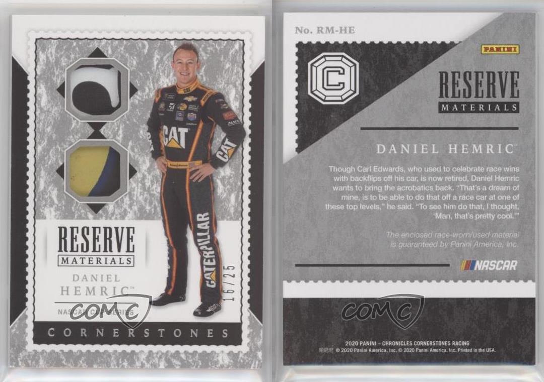 Panini Chronicles Reserve Materials Holo Silver 2020/25 Daniel Hemric #RM-HE - Imagen 3 de 3