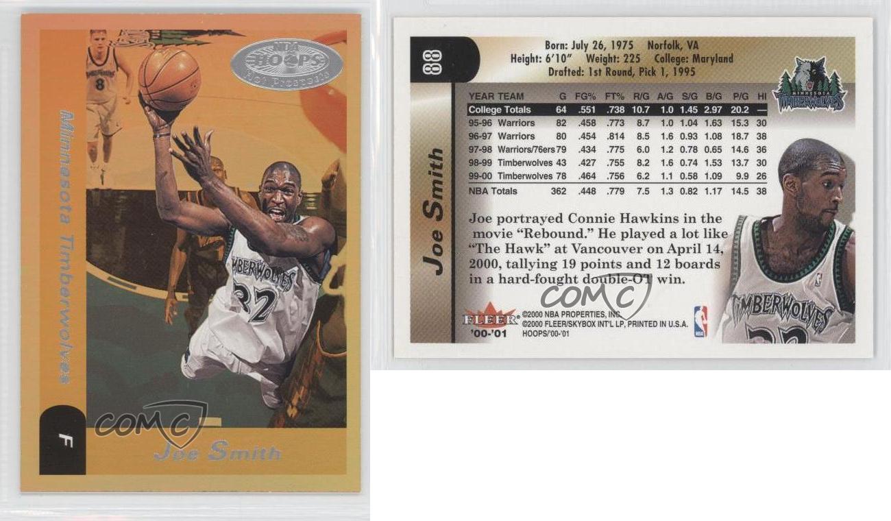 thumbnail 4 - 2000-01 NBA Hoops Hot Prospects Joe Smith #88