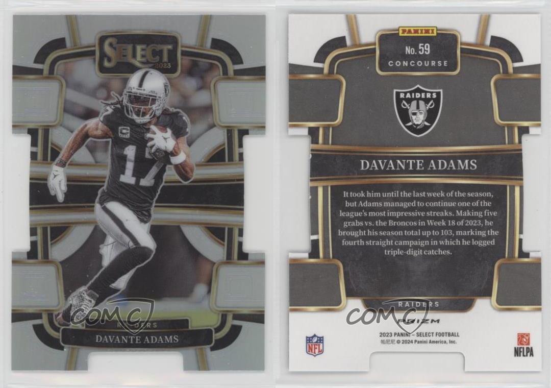 2023 Panini Select Concourse Silver Prizm Die-Cut Davante Adams #59 - Bild 4 von 6