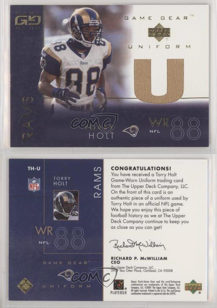 2001 Upper Deck Game Gear Uniforms Torry Holt Th U Ebay