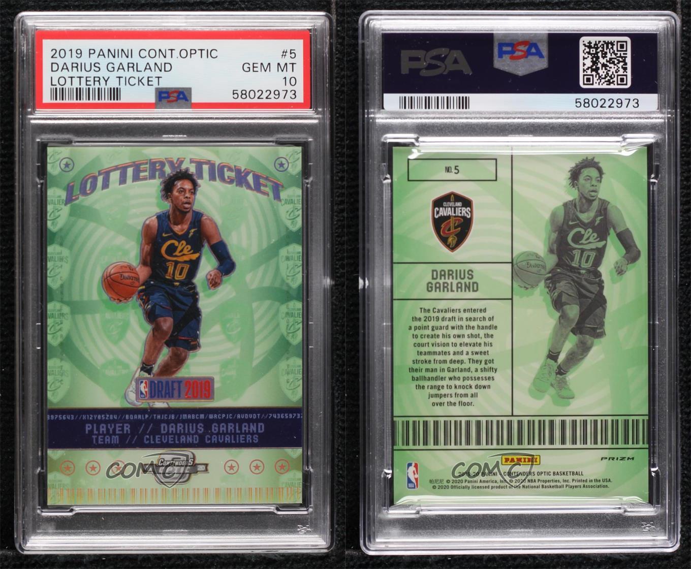 ダリアス•ガーランド 2019OPTIC LOTTERY TICKET-GOLD 2019 Contenders