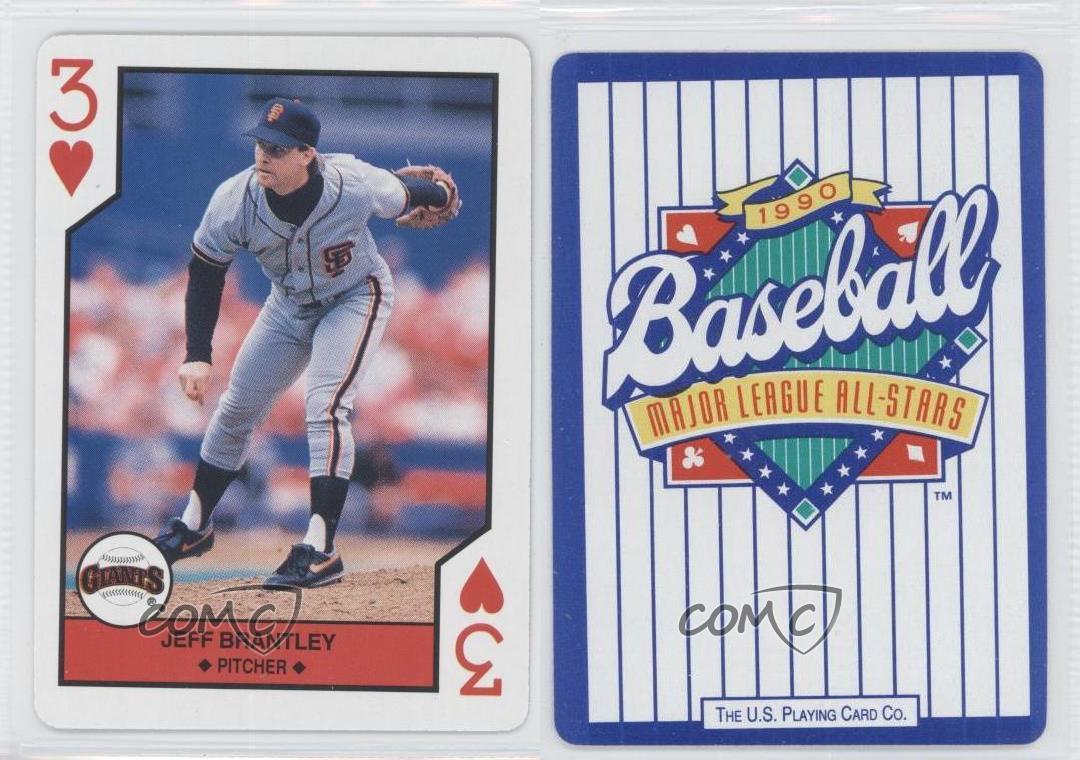 1990 US Playing Cards Major League AllStars 3H Jeff Brantley Baseball