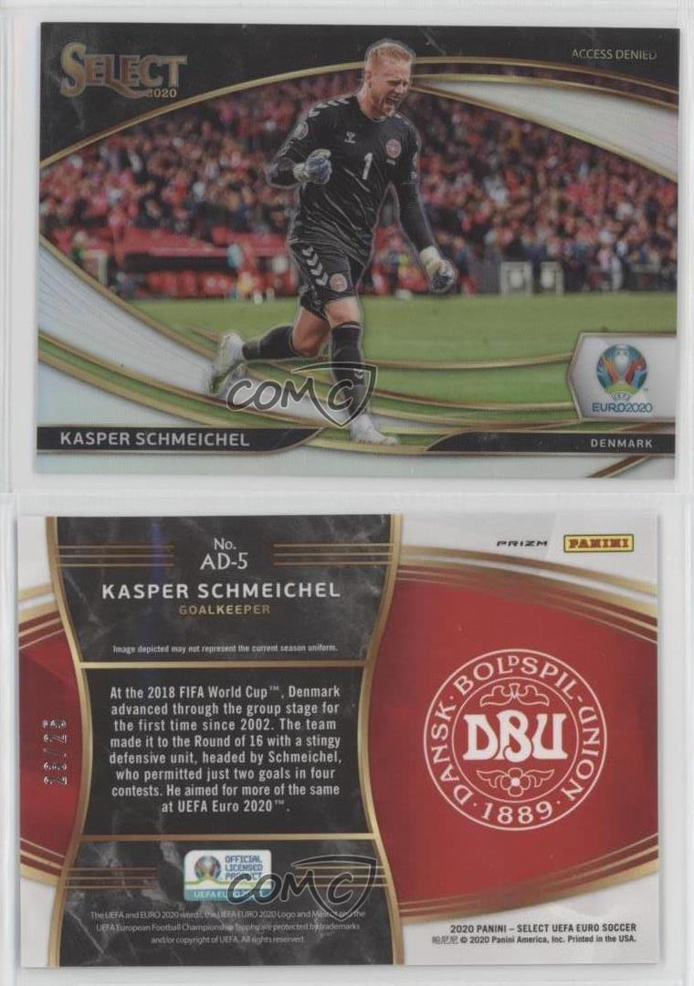 2020 Select UEFA Euro Preview Access Denied Silver Prizm /25 Kasper Schmeichel