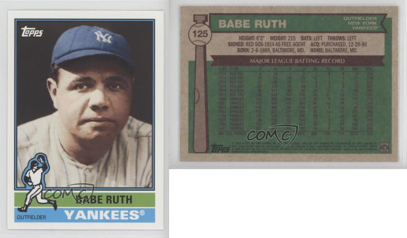 2015 Topps Archives Babe Ruth #125 HOF - Bild 3 von 4