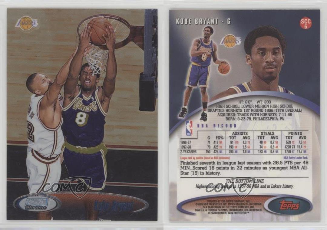 1999-00 Topps Stadium Club Chrome #87 Kobe Bryant NBA HOF