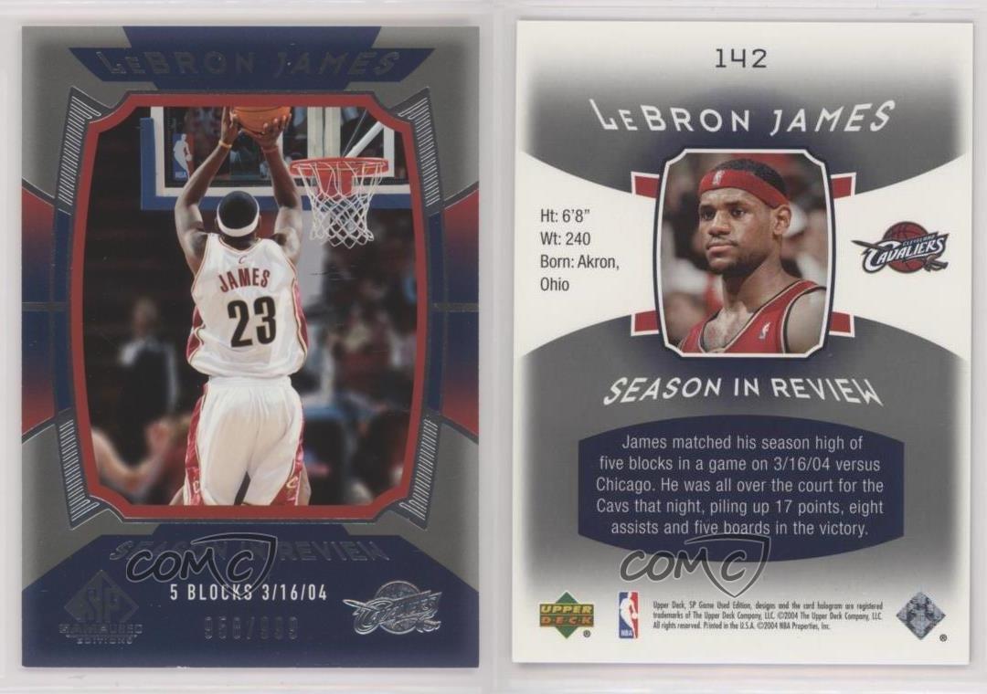 NBAカード999枚PSA8 Lebron James Rookie - トレーディングカード