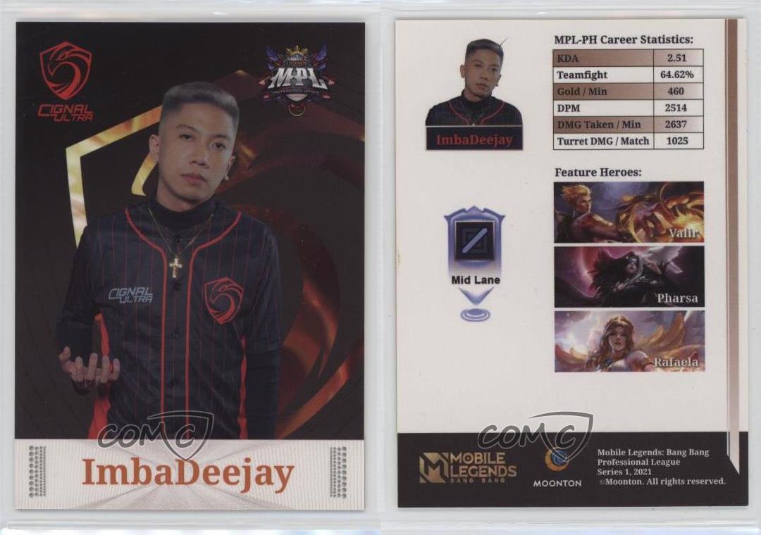 Moonton Mobile Legends: Bang Bang MPL 2021 Filipinas Serie 1 ImbaDeejay - Imagen 3 de 3