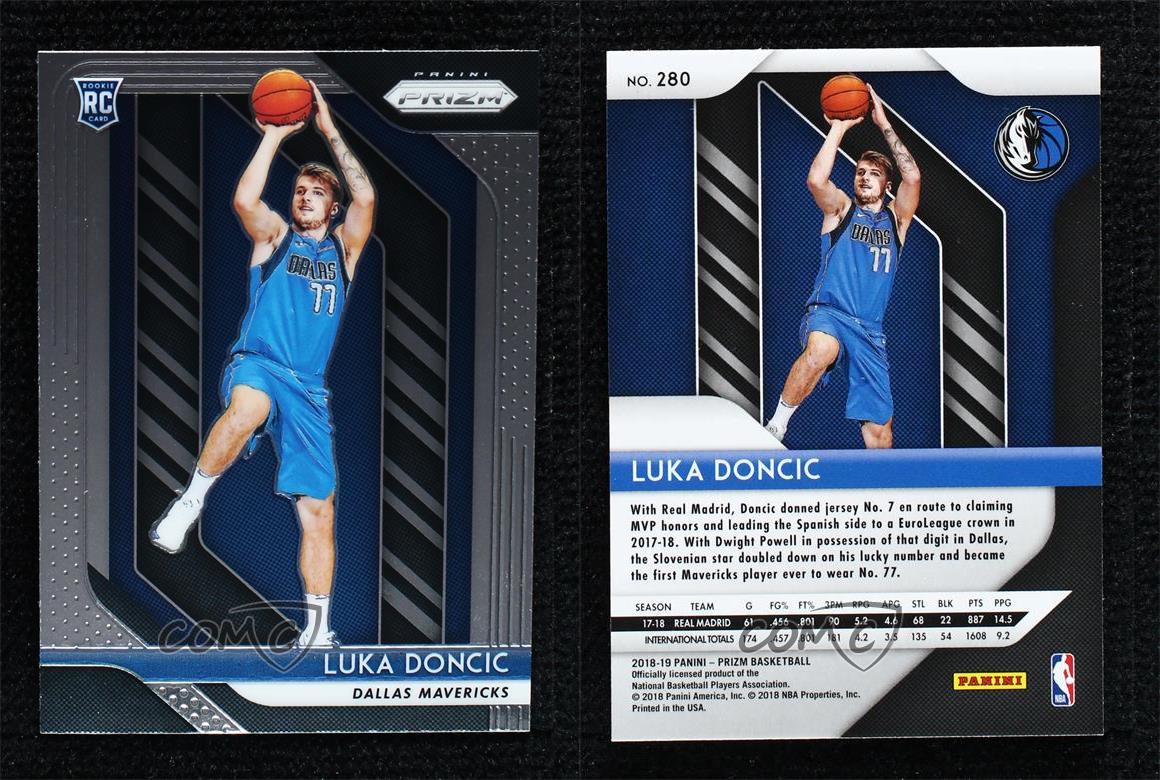 スポーツ選手 Luka Doncic Prizm RC LUKA DONCIC 2018-19 PANINI PRIZM ROOKIE RC #280 BGS 8.5 NEAR