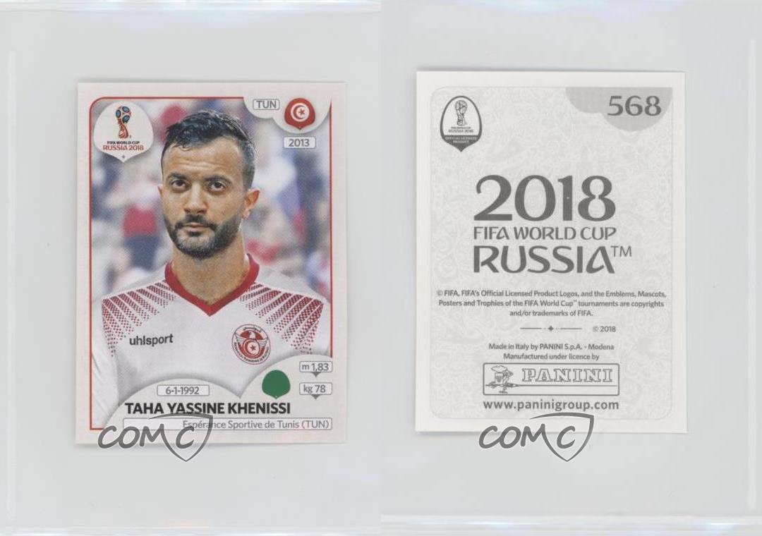 568 Taha Yassine Khenissi TUN Bild Panini Sticker Fußball WM 2018 Russia Nr 