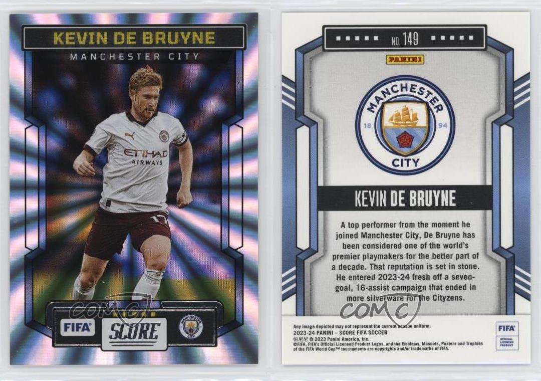 2023-24 Panini Score FIFA Lasers Kevin de Bruyne #149 - Picture 3 of 4