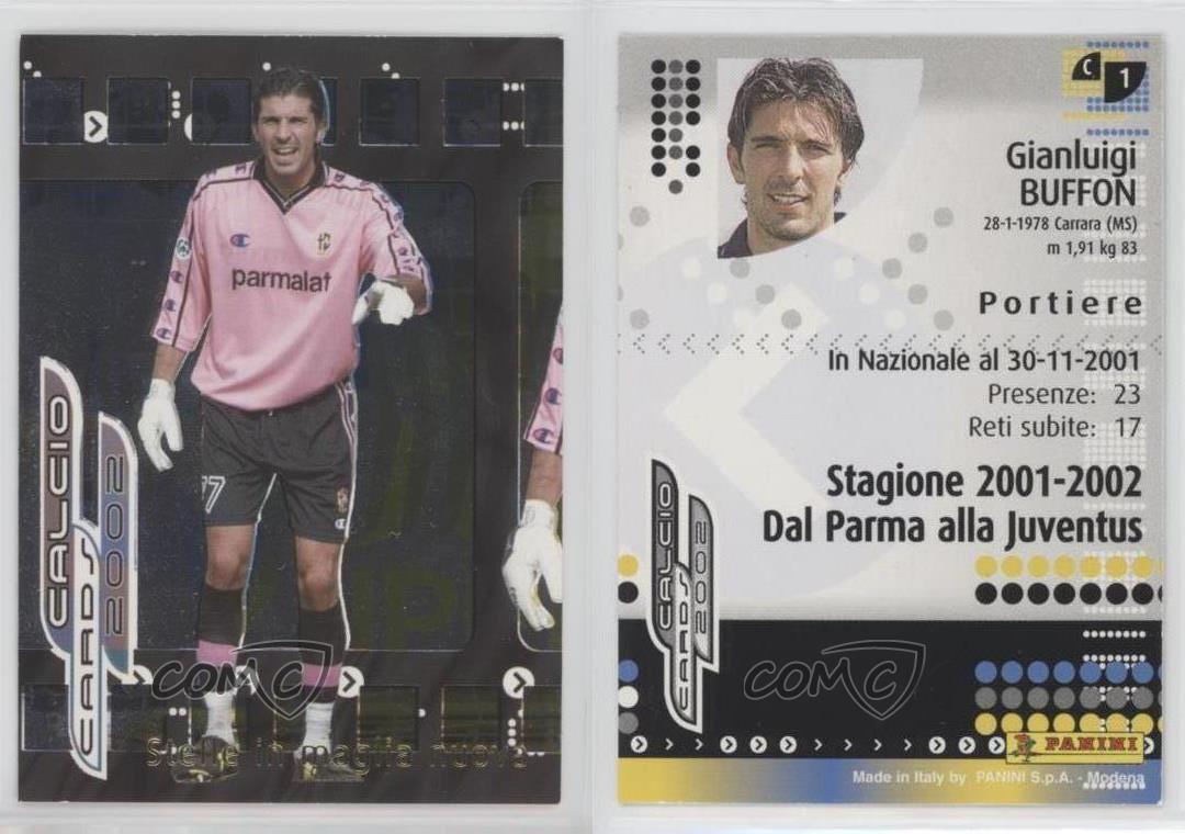 2002 Panini Calcio Japan Stelle in Maglia Nuova Gianluigi Buffon #C1 - Foto 4 di 4