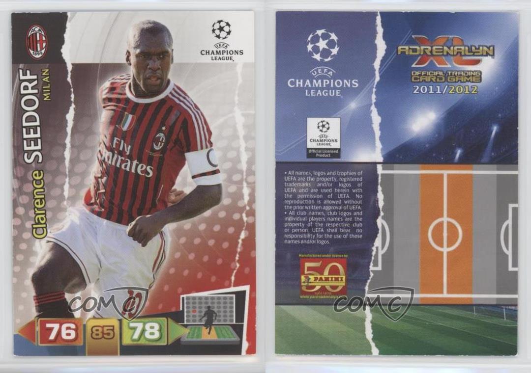 2011-12 Panini Adrenalyn XL UEFA Champions League Clarence Seedorf | eBay