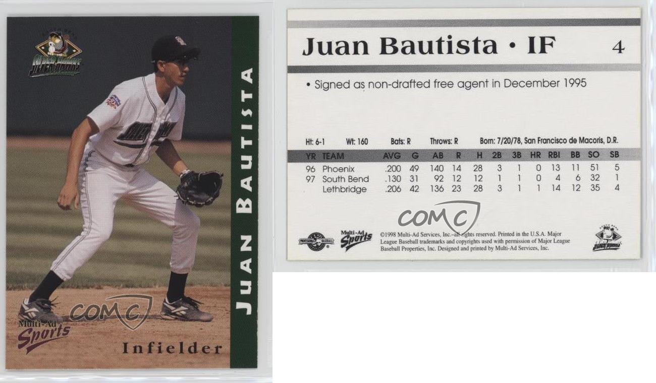1998 Multi-annonces Sports économies South Bend Silver Hawks Juan Bautista #4