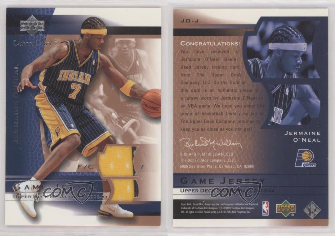 Camiseta deportiva del juego Sweet Shot Upper Deck 2003-04 Jermaine O'Neal #JO-J - Imagen 4 de 4