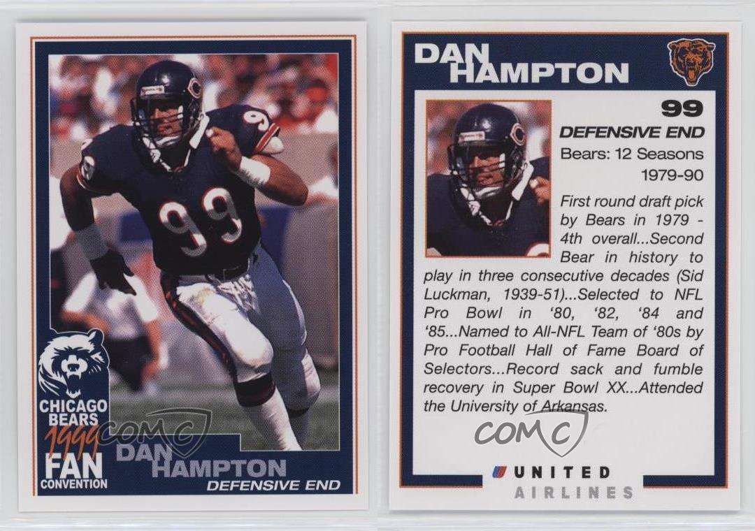 Convention des fans United Airlines Chicago Bears Dan Hampton HOF 1999 - Photo 3 sur 3