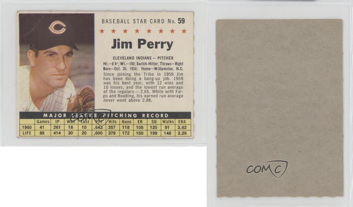 1961 Post Jim Perry (Perforated) #59