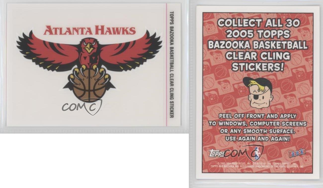 2005-06 Topps Bazooka Window Clings soldes Atlanta Hawks Team