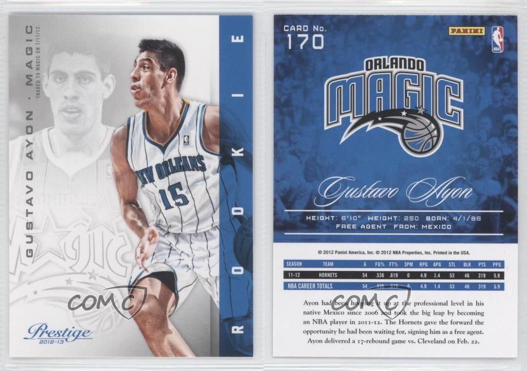 2012-13 Prestige Rookie Gustavo Ayon #170 Rookie RC - Picture 3 of 4
